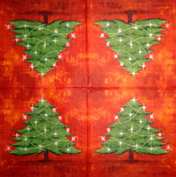 195 Christmas Flowers - 3-ply (red) - Ihr